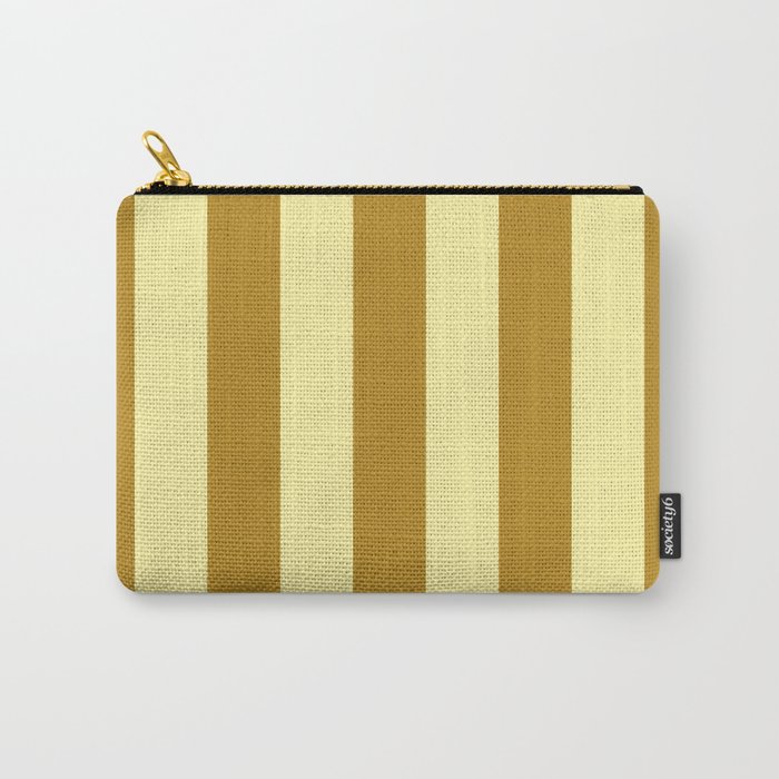 Gold Leaf Mustard and Lemon Sorbet Yellow Carry All Pouch Gallery Image 1