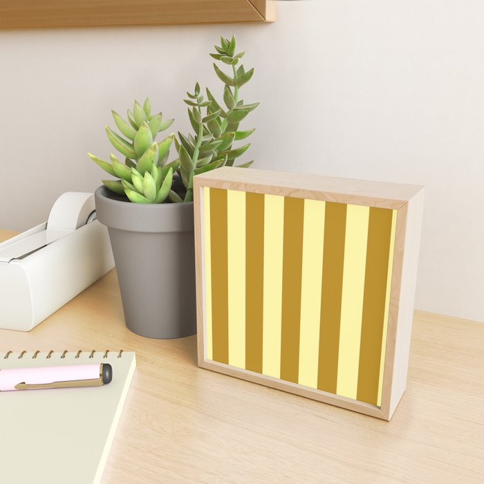 Gold Leaf Mustard and Lemon Sorbet Yellow Mini Art Print Gallery Image 2