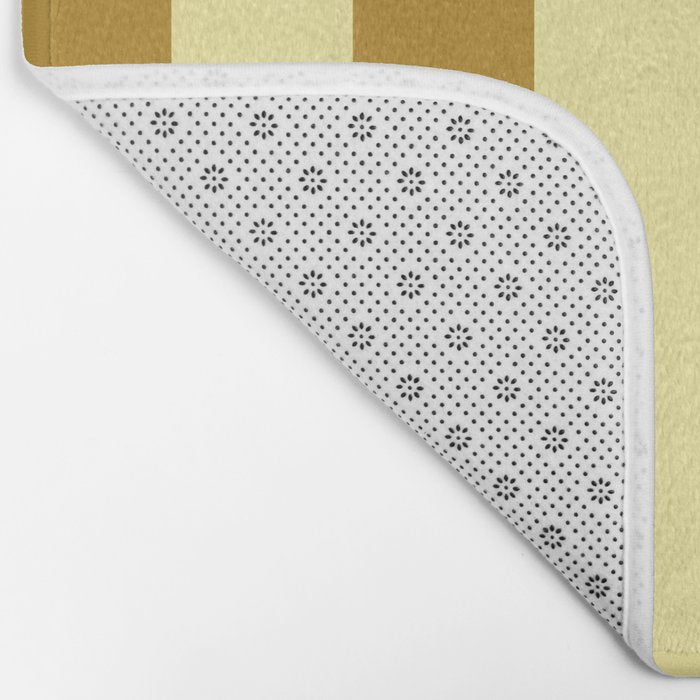 Gold Leaf Mustard and Lemon Sorbet Yellow Bath Mat Gallery Image 2