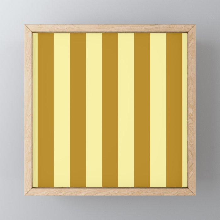 Gold Leaf Mustard and Lemon Sorbet Yellow Mini Art Print Gallery Image 1