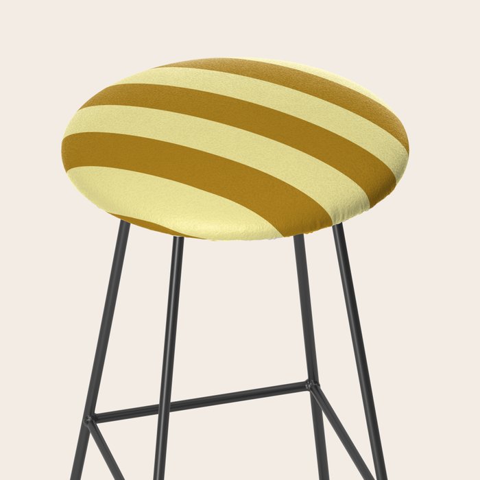 Gold Leaf Mustard and Lemon Sorbet Yellow Stool Gallery Image 2
