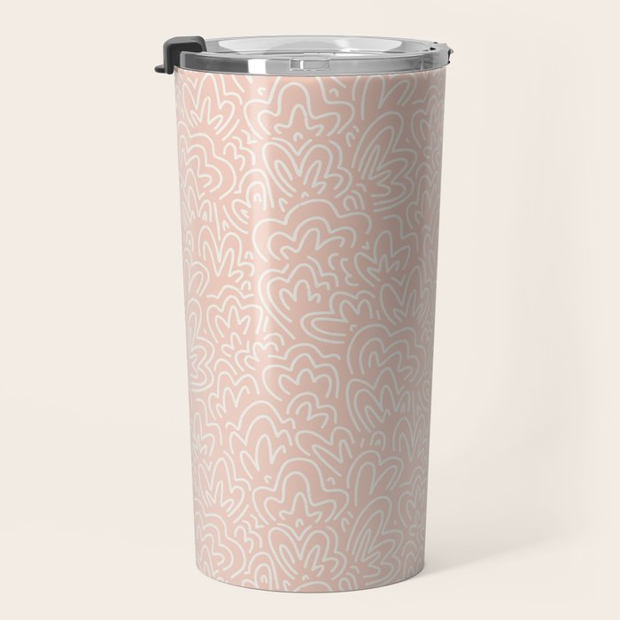 Clam Bed . Peachy Pink Travel Mug Gallery Image 3