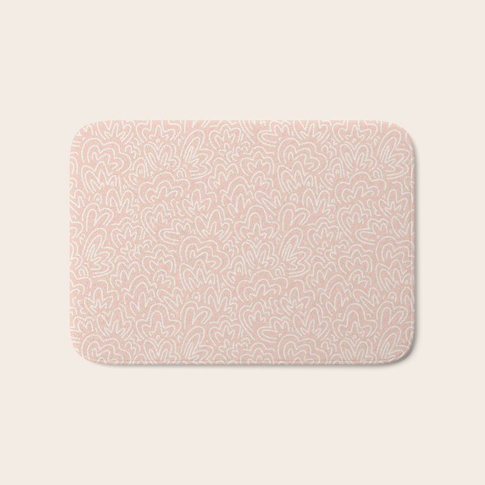 Clam Bed . Peachy Pink Bath Mat Gallery Image 1