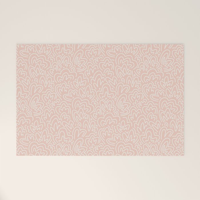 Clam Bed . Peachy Pink Welcome Mat Gallery Image 1