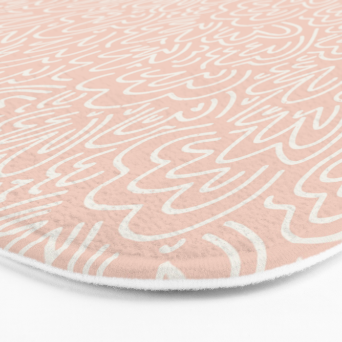 Clam Bed . Peachy Pink Bath Mat Gallery Image 3