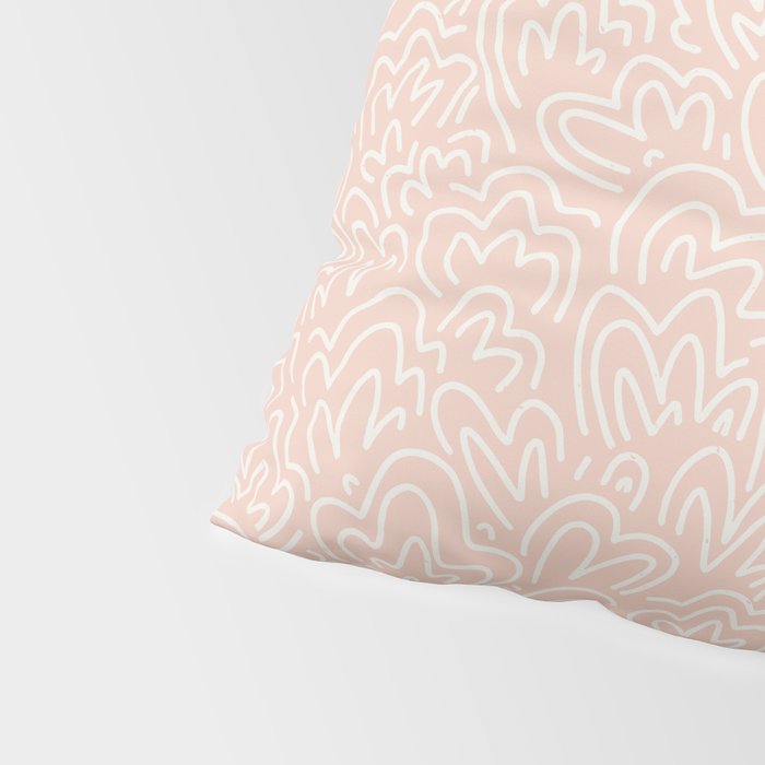 Clam Bed . Peachy Pink Pillow Sham Gallery Image 4
