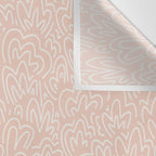 Clam Bed . Peachy Pink Wall Tapestry Gallery Image 3