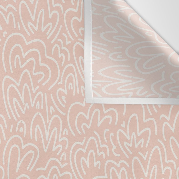 Clam Bed . Peachy Pink Wall Tapestry Gallery Image 3