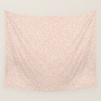 Clam Bed . Peachy Pink Wall Tapestry Gallery Image 4