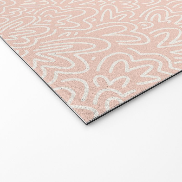 Clam Bed . Peachy Pink Welcome Mat Gallery Image 2