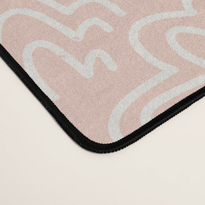 Clam Bed . Peachy Pink Desk Mat Gallery Image 4