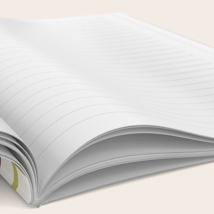 Windowpane Plaid - Olive Green and Burgundy Notebook Gallery Image 2