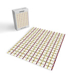 Windowpane Plaid - Olive Green and Burgundy Jigsaw Puzzle Gallery Image 2