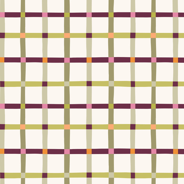 Windowpane Plaid - Olive Green and Burgundy Coffee Mug Gallery Image 2