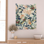 Lush colorful exotic garden D Wall Tapestry Gallery Image 2