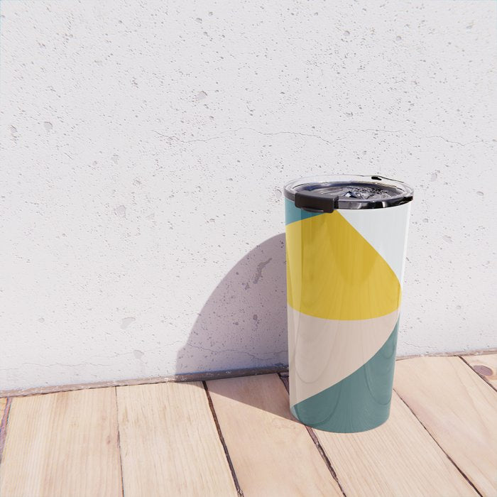 Triangles abstract colorful art Travel Mug Gallery Image 4