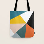 Triangles abstract colorful art Tote Bag Gallery Image 1
