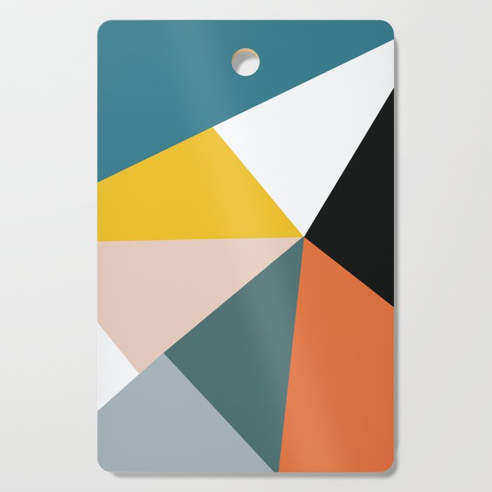 Triangles abstract colorful art Cutting Board Gallery Image 1