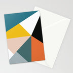 Triangles abstract colorful art Stationery Card Gallery Image 2
