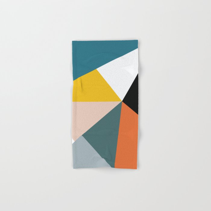 Triangles abstract colorful art Towels Gallery Image 1