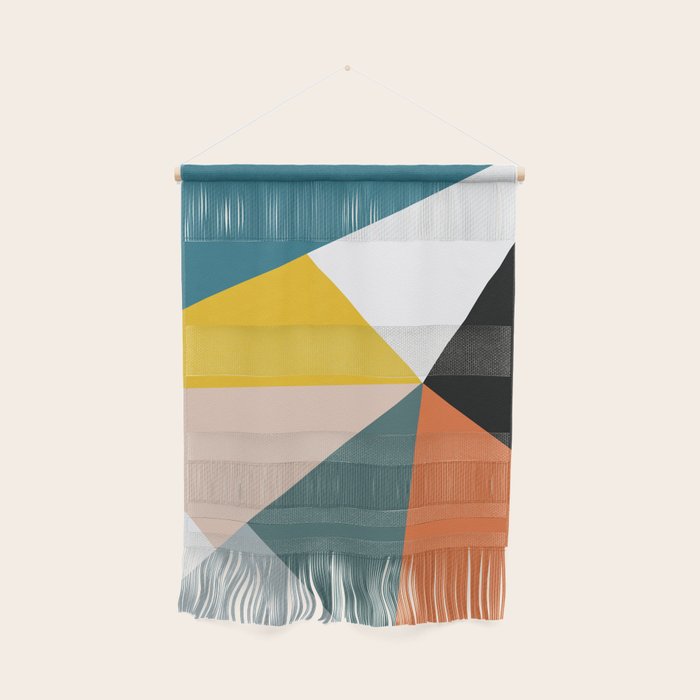 Triangles abstract colorful art Wall Hanging Gallery Image 1