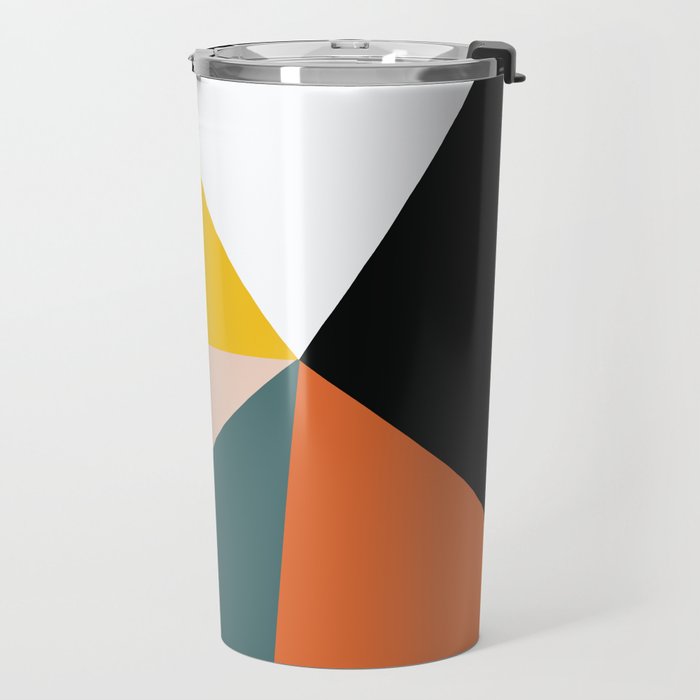 Triangles abstract colorful art Travel Mug Gallery Image 2