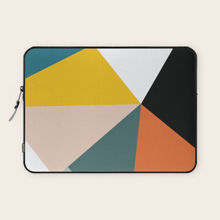 Triangles abstract colorful art Laptop Sleeve Gallery Image 1