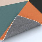 Triangles abstract colorful art Rug Gallery Image 4