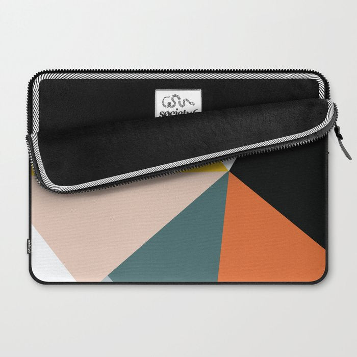 Triangles abstract colorful art Laptop Sleeve Gallery Image 2