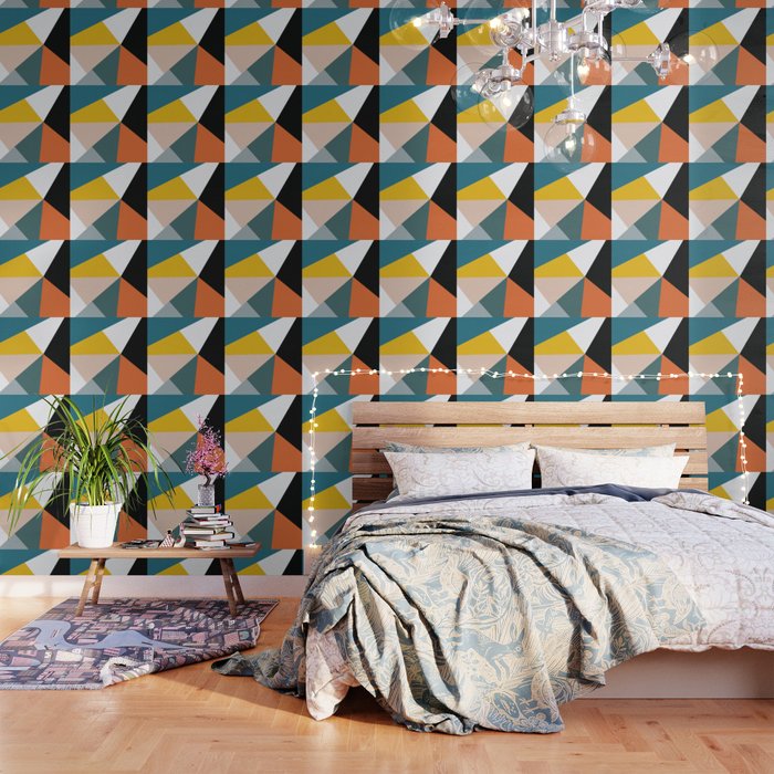 Triangles abstract colorful art Wallpaper Gallery Image 3