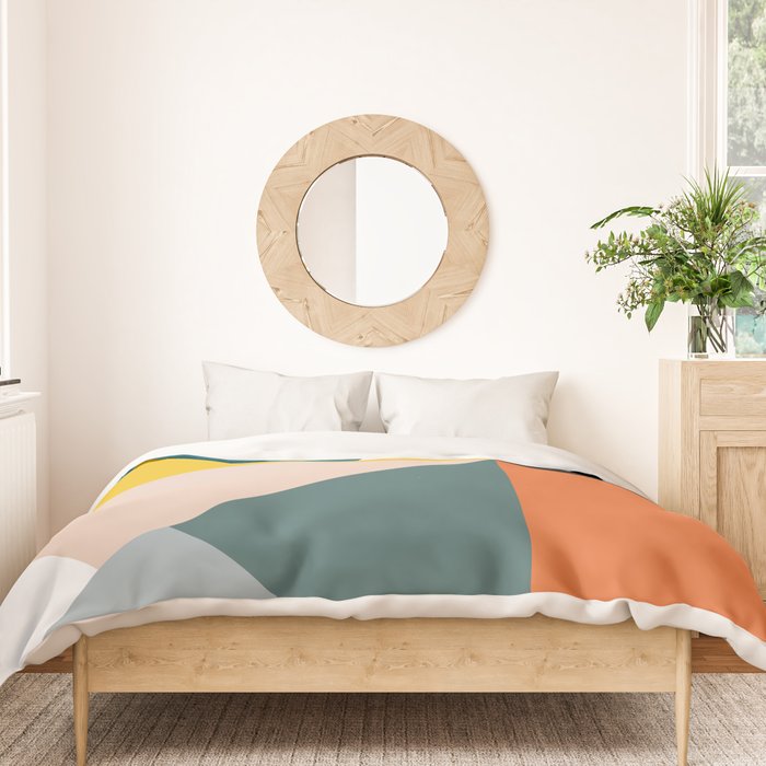 Triangles abstract colorful art Duvet Cover Gallery Image 3