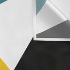 Triangles abstract colorful art Wall Tapestry Gallery Image 3