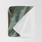 Horned Owl in the Pines Throw Blanket Gallery Image 3