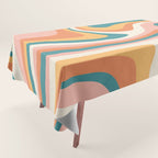Abstract Wavy Stripes LXIII Tablecloth Gallery Image 1
