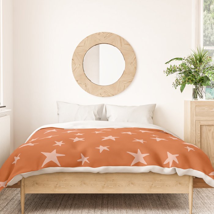 Stars Pumpkin Spice Duvet Cover Gallery Image 3