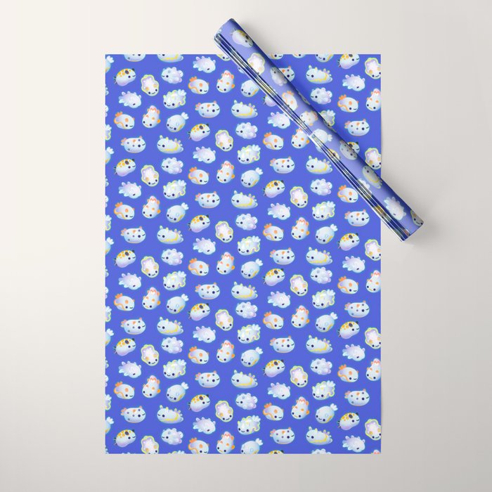 White sea slug Wrapping Paper Gallery Image 1