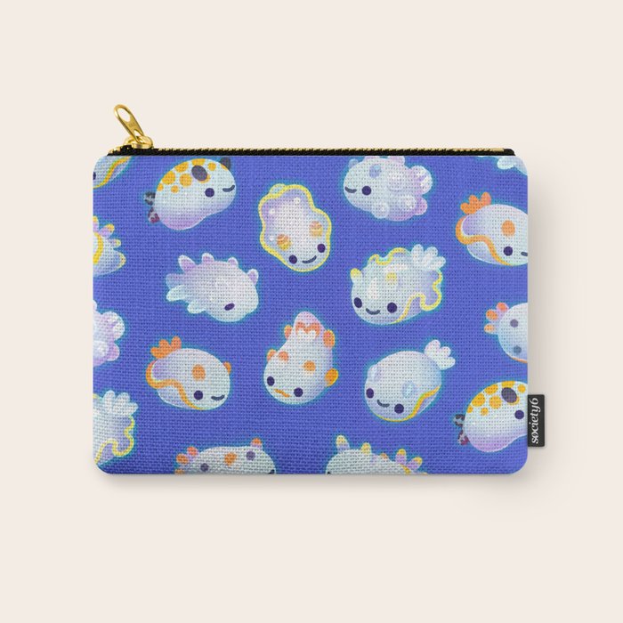White sea slug Carry All Pouch Gallery Image 1