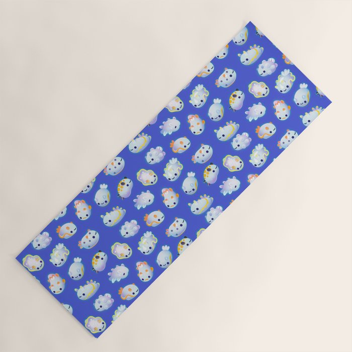 White sea slug Yoga Mat Gallery Image 1