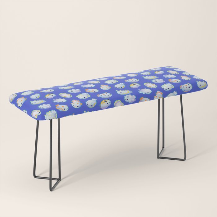 White sea slug Bench Gallery Image 1