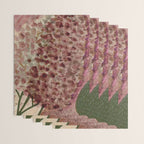 Garden Lilac Flower Painting in Purple & Peach Wrapping Paper Gallery Image 3
