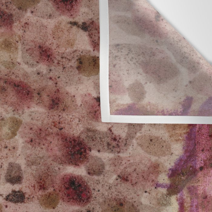 Garden Lilac Flower Painting in Purple & Peach Wall Tapestry Gallery Image 3