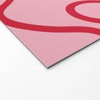Abstract Lines pink and red Welcome Mat Gallery Image 2