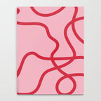 Abstract Lines pink and red Notebook Gallery Image 4