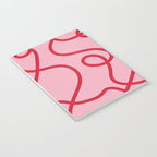 Abstract Lines pink and red Notebook Gallery Image 3