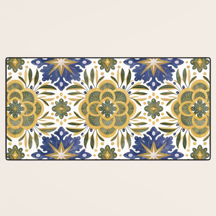 Tile floral nature Modern BY Desk Mat Gallery Image 3