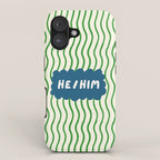 He/Him - pronoun badge  iPhone Case Gallery Image 1