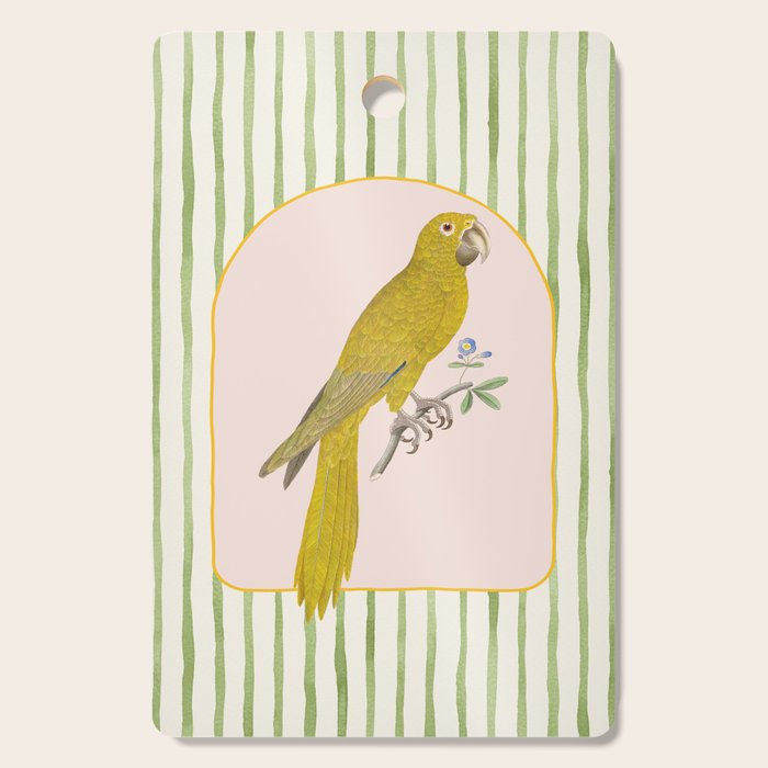 Yellow Parrot Cutting Board Gallery Image 1