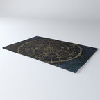 Golden Star Map Rug Gallery Image 3