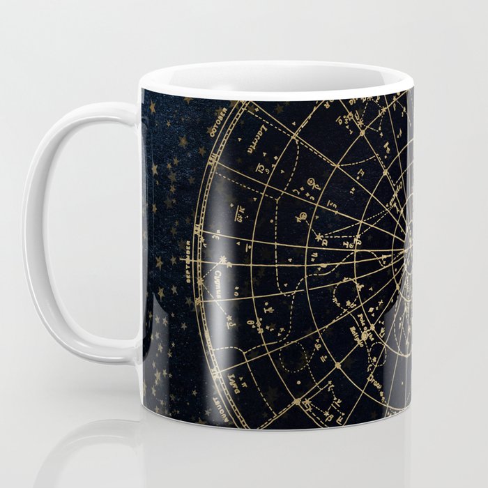 Golden Star Map Coffee Mug Gallery Image 3