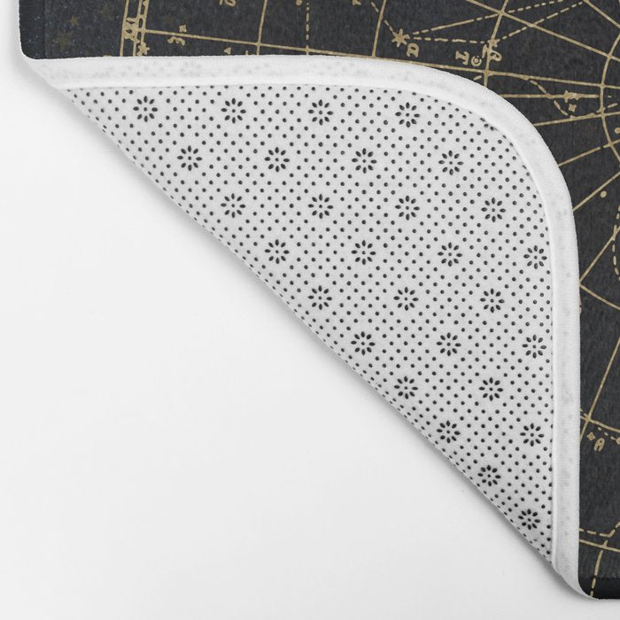 Golden Star Map Bath Mat Gallery Image 2